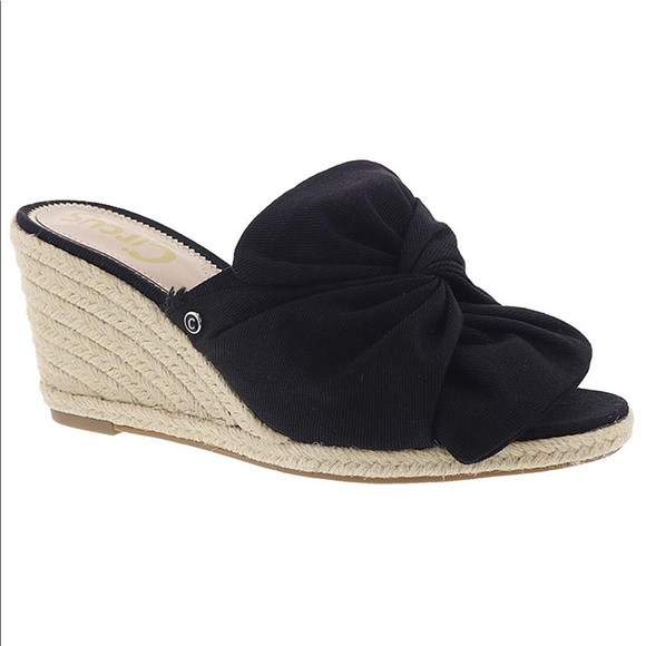 Circus by Sam Edelman Shoes - NEW Circus by Sam Edelman Black Espadrille Wedge